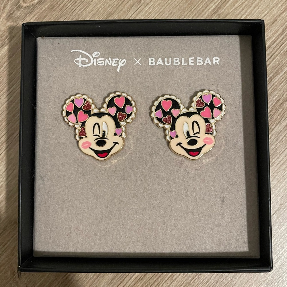 Disney Mickey Baublebar Valentine Earrings